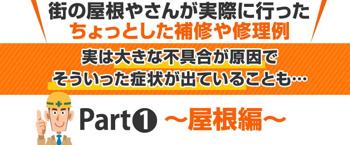 軽微な屋根補修、屋根編