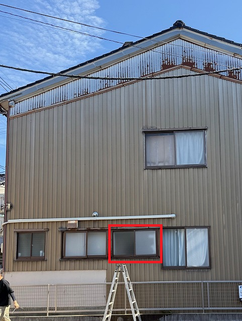 【金沢市】洗面所からの雨漏りしていたので散水試験を行いました