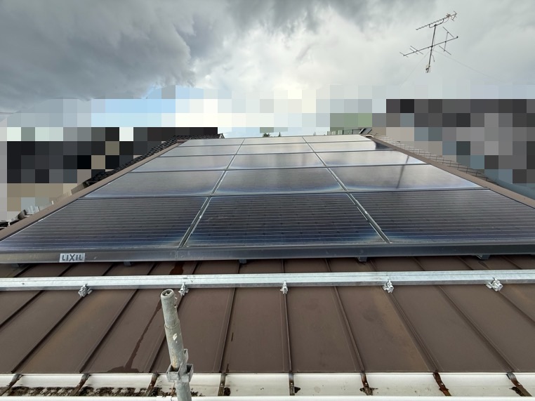 雪止め金具設置完了