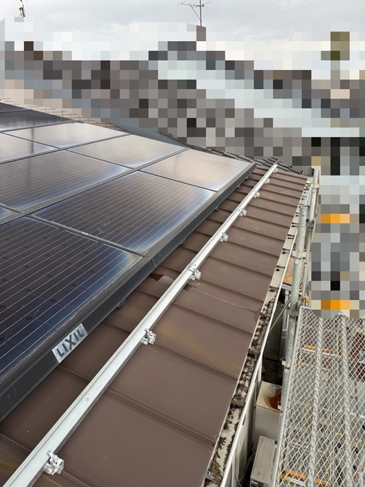 雪止め金具設置完了