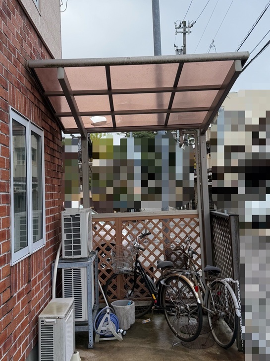 【金沢市】サイクルポートのパネルの割れていました【現場調査】