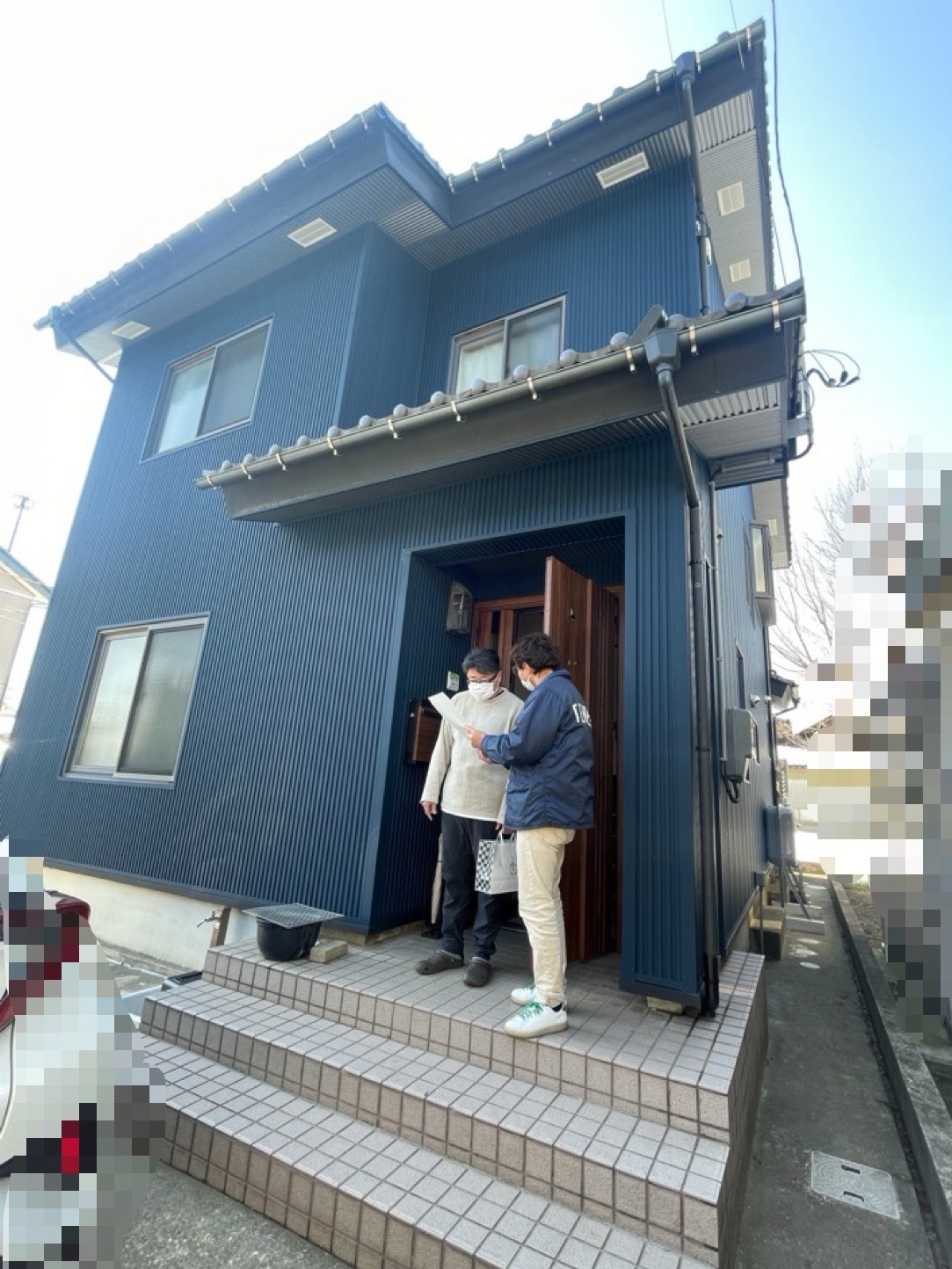 外壁軒天リフォーム工事・防水工事・瓦屋根工事施工完了