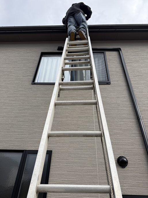 【金沢市】竹が倒れて屋根に直撃？ガルバリウム屋根を確認