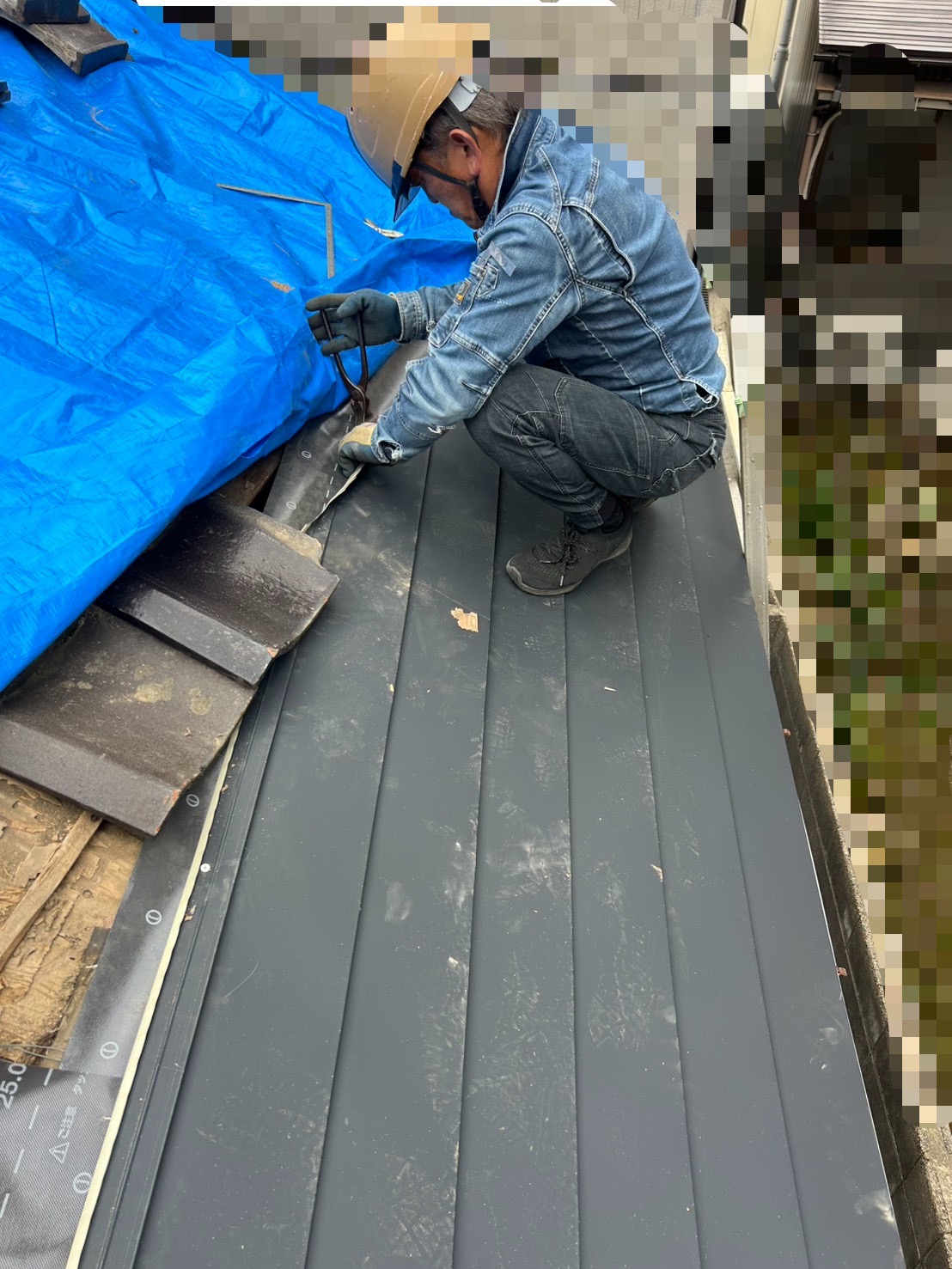 SGLガルバリウム鋼板を設置