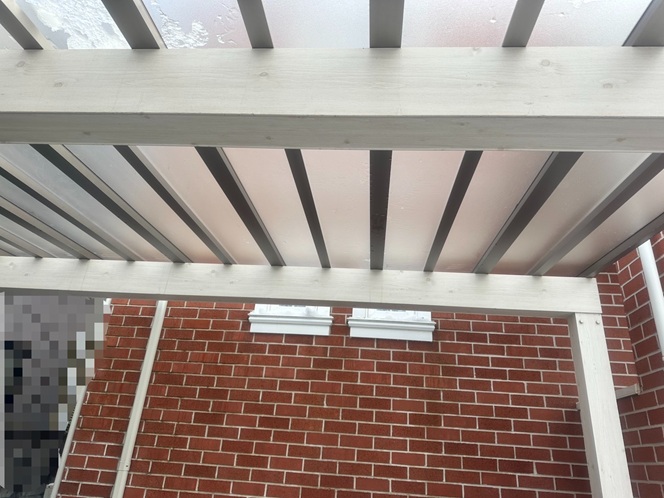 カーポート屋根補修完了