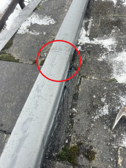 外れた這どいを固定