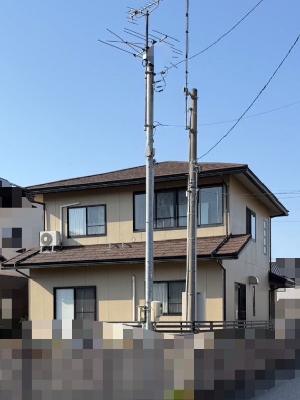 スレート屋根のカバー工事施工完了
