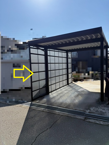 【金沢市】使い勝手を良くするためにカーポート側面パネルを一部カットしたい！