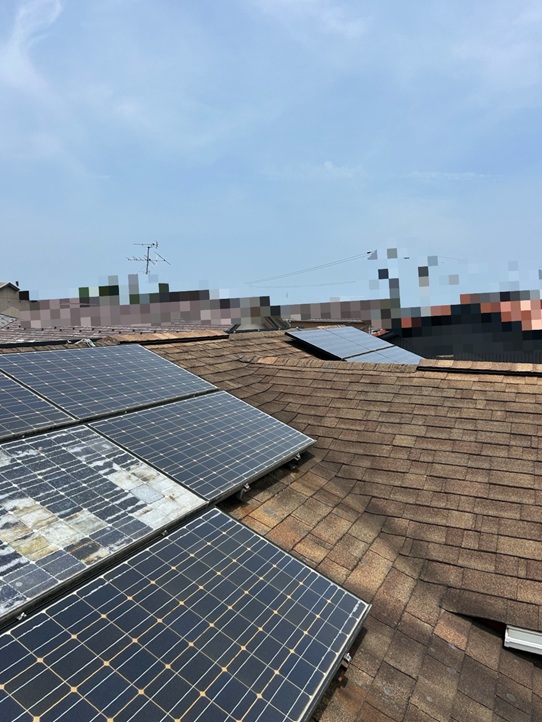 【金沢市】剥がれて飛ばされたアスファルトシングルの屋根を補修