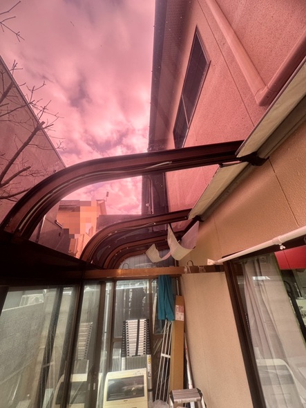 新しいポリカ板取り付け