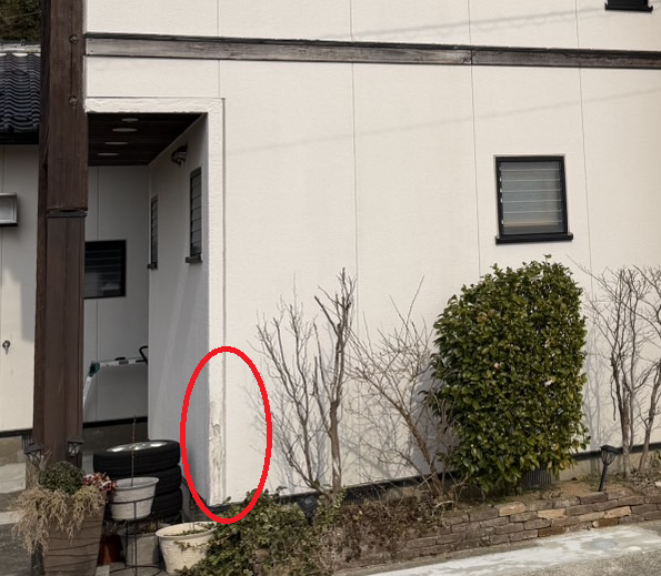 外壁の剥がれ