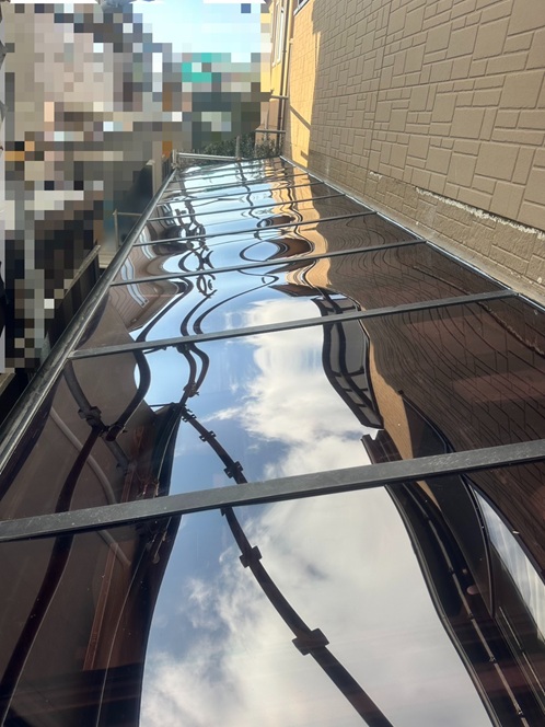 サンルーム屋根パネル交換