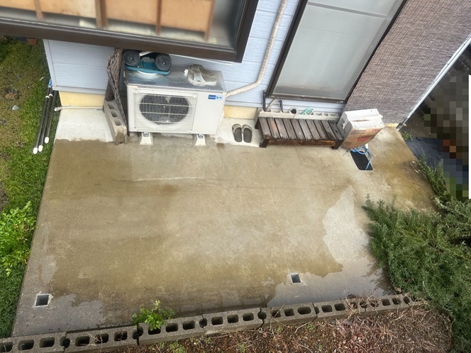 柱の根本カット