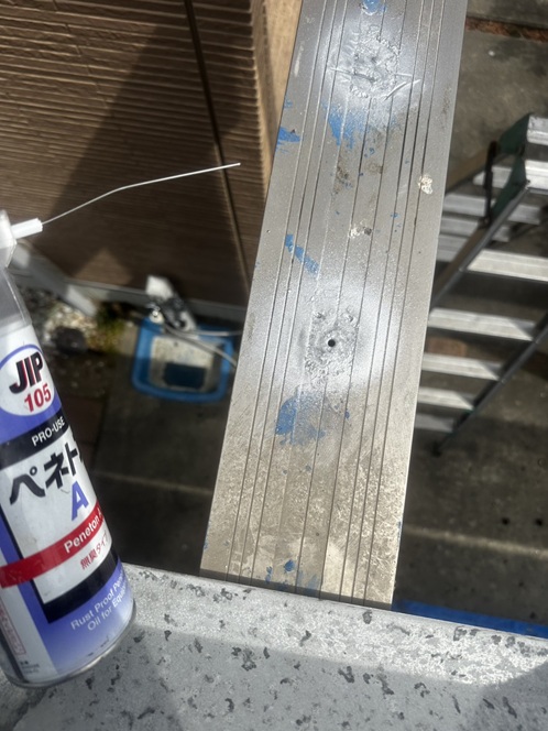 骨組みに錆止め