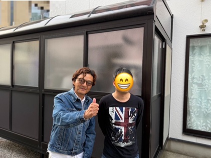 【金沢市】割れたサンルームのパネルの全面交換工事を行ったT様