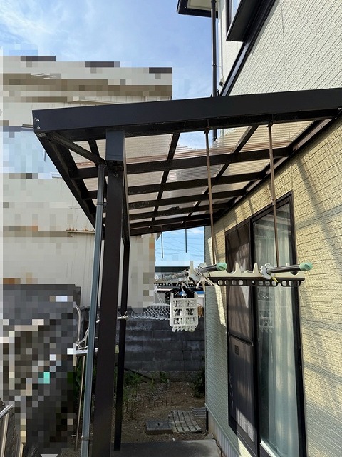 野々市市のみなさまへ　サンテラスの屋根ポリカの交換を実施！
