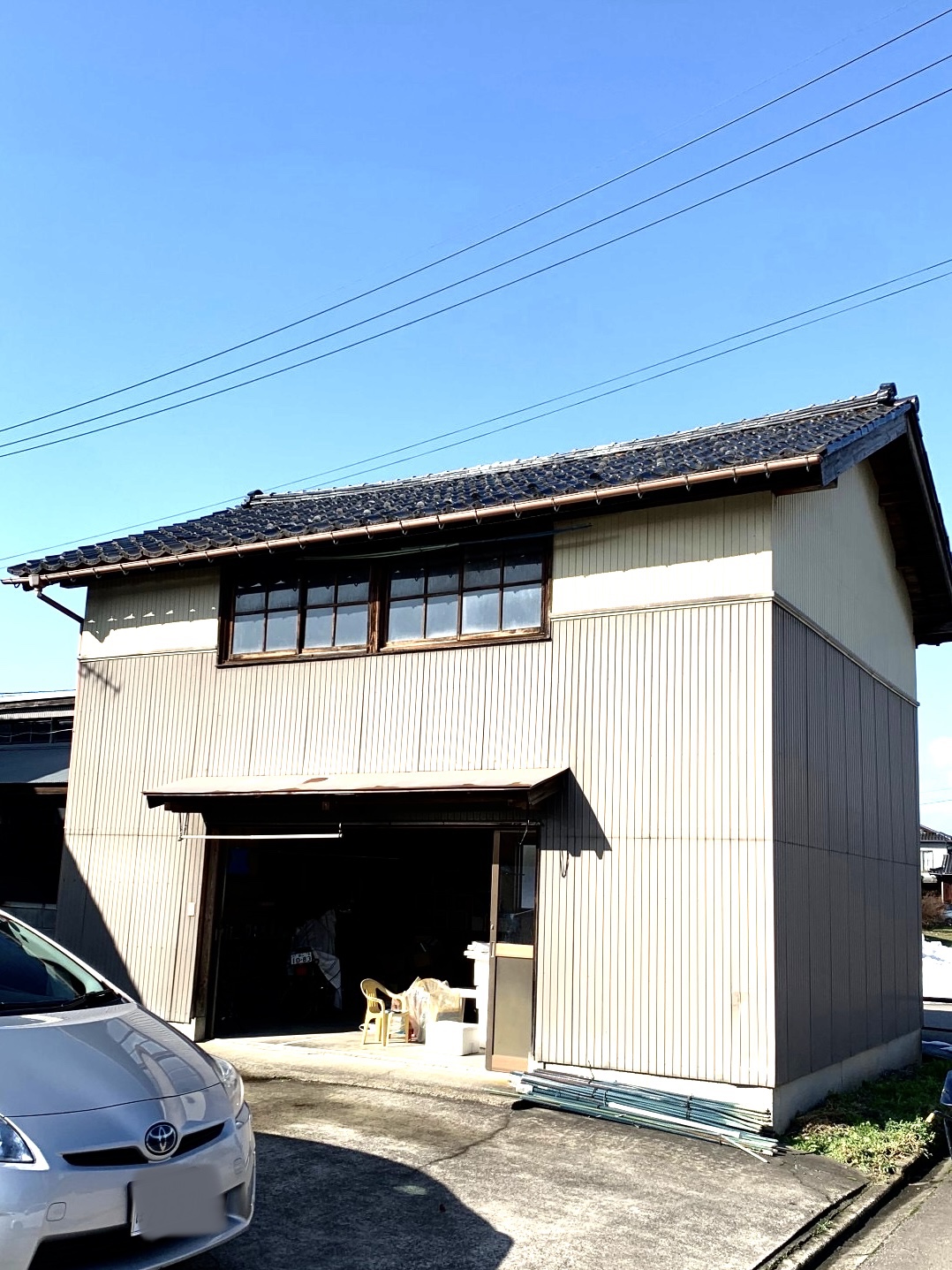 瓦屋根から金属屋根へ葺き替え施工前