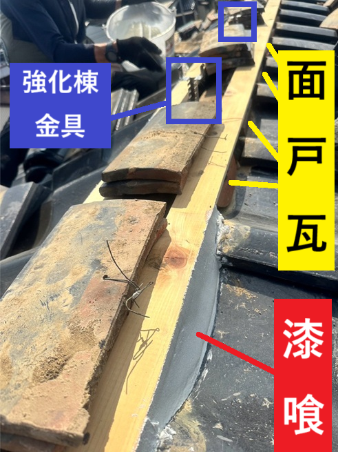 強化棟金具設置