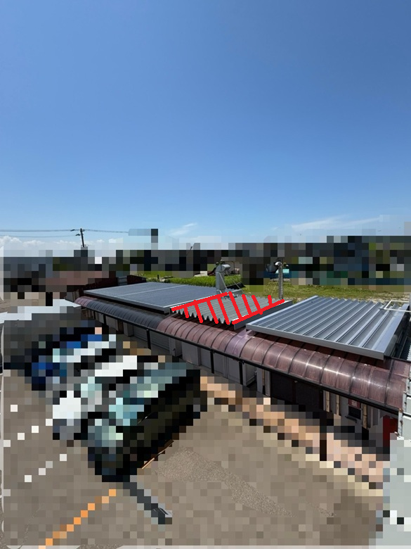 折板屋根カバー工事施工完了