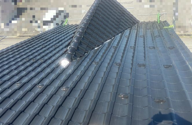 【金沢市】雨漏りしていた瓦屋根を部分的に葺き直し！傷んだ箇所を補修