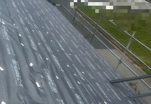 防水シート施工