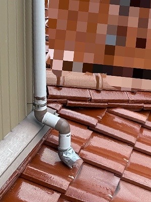 雨樋　壊れ　這い樋　ナシ　施工前