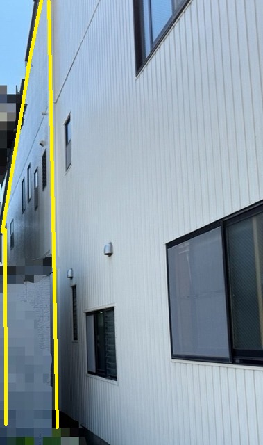 外壁カバー工事　SGLガルバリウム鋼板　施工前