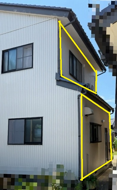 外壁カバー工事　SGLガルバリウム鋼板　施工前