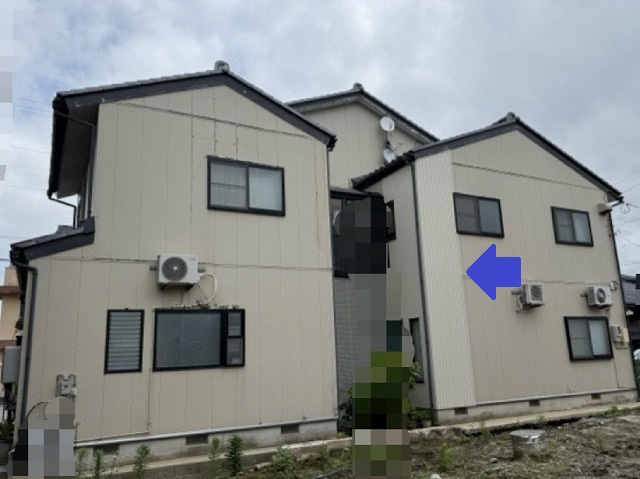 外壁カバー工事　SGLガルバリウム鋼板　施工前