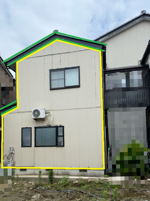 外壁カバー工事　SGLガルバリウム鋼板　施工前