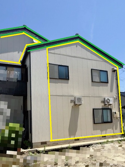 外壁カバー工事　SGLガルバリウム鋼板　施工前