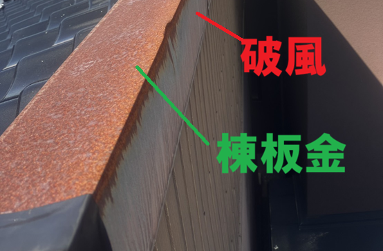 棟破風板金