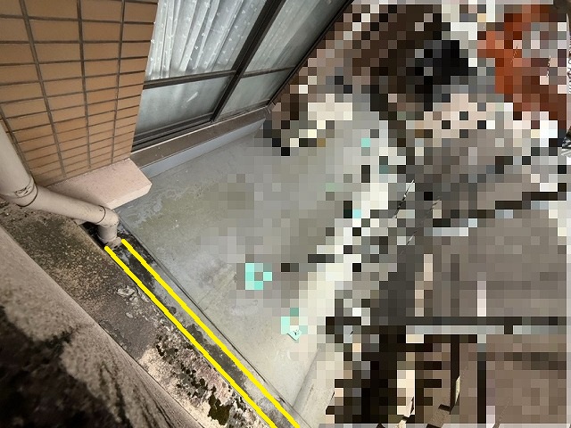 【金沢市】マンションの雨樋加工と駐輪場の腰パネル脱着工事【現場調査】