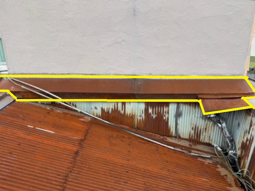 波トタン　屋根・パラペット・谷樋　葺き替え