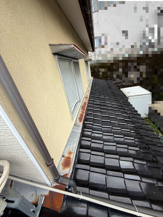 取り合い水切りにサビ